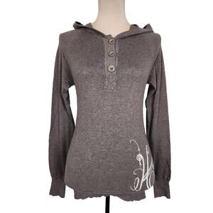 Hurley Small Brown Vintage Hoodie Sweater